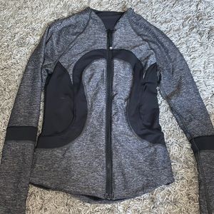 reversible black and grey lululemon jacket